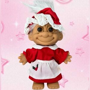 vintage mrs clause trolls doll